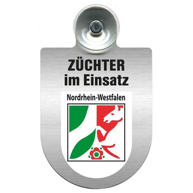 Einsatzschild Windschutzscheibe incl. Saugnapf - Züchter im Einsatz - 309384 Region