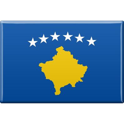 Küchenmagnet - Länderflagge Kosovo - Gr. ca. 8x5,5 cm - 38064 - Magnet