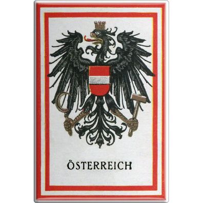 Küchenmagnet - Österreich Adler - Gr. ca. 8 x 5,5 cm - 38967 - Magnet Kühlschrankm