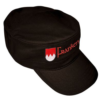Military-Cap Schirmmütze mit Bestickung - Wappen Franken - 60496 schwarz