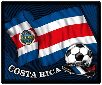Mousepad Mauspad mit Motiv - Costa Rica Fahne Fußball Fußballschuhe - 83038 - Gr. c