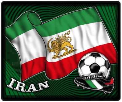 Mousepad Mauspad mit Motiv - Iran Fahne Fußball Fußballschuhe - 83067 - Gr. ca. 24