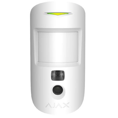 Intelligente Ajax MotionCam Bewegungsmelder mit integrierter Kamera Weiß