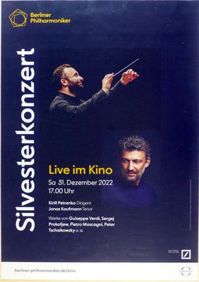 Berliner Philharmoniker - Silvesterkonzert 2022 - Original-Kino-Plakat A1 - Poster