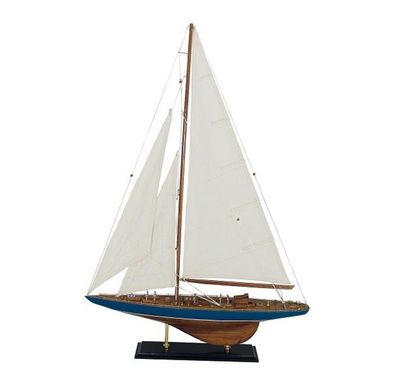 Segelyacht, J- Klasse Modell Schiff, Regatta Segler, Yacht aus altem Holz