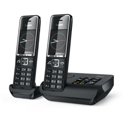 Gigaset Comfort 550A Duo Telefon 2 Mobilteile Schwarz