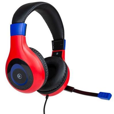 Switch Headset Gaming V1 dark red/ blue - Bigben Interactive - (Nintendo Switch ...