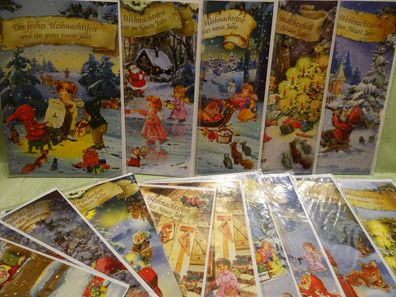 Weihnachtsgrußkarten & Umschlag Zwerge Wichtel Engel Weihnachtsmann -Auswahl-