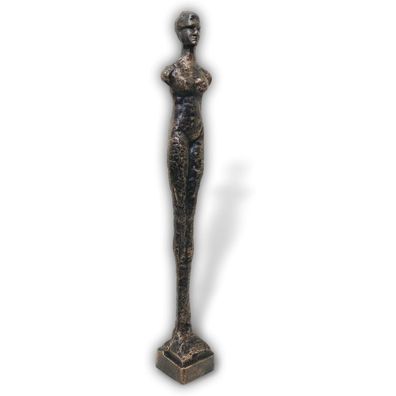 Skulptur Eisenfigur Frau Figur Statue Skulptur Antik-Stil Garten Gartenskulptur