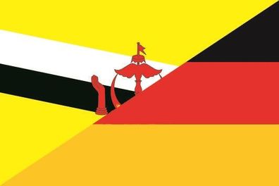 Aufkleber Fahne Flagge Brunei-Deutschland verschiedene Größen