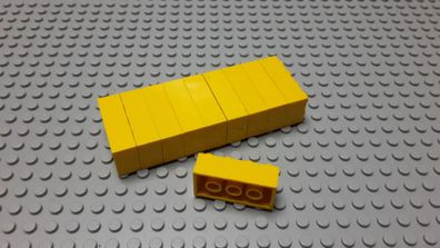 Lego 10 Basic Steine 2x4 hoch gelb 3001 Legos haben Kratzer