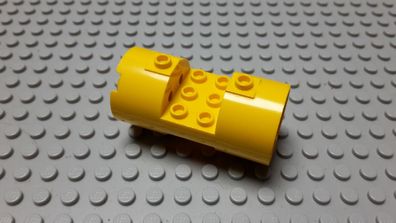 Lego 1 Zylinder 3x6x2 horizontal Gelb Nummer 30360