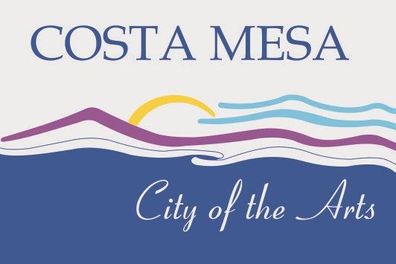 Aufkleber Fahne Flagge Costa Mesa Kalifornien verschiedene Größen