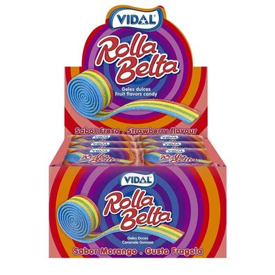 Vidal Roll-Belt Rainbow Fruchtgummi 19g x 24