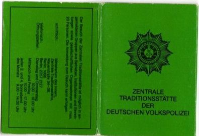 DDR Fotoband Zentrale Traditionsstätte der Deutschen Volkspolizei