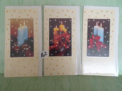 ALT Planet Verlag Weihnachtsgrußkarten-Sets Umschlag Weihnachten Neujahr Kerzenschein