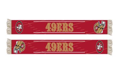 NFL Schal San Francisco 49ers Fanschal Scarf HD Knitted Jaquard 5056146896101