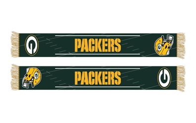 NFL Schal Green Bay Packers Fanschal Scarf HD Knitted Jaquard 5056146896002