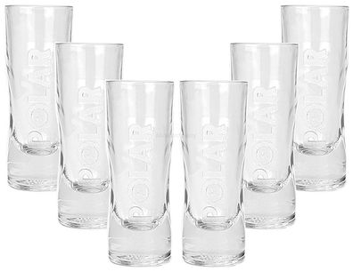 Polar Limes Longdrinkglas - Glas Gläser 6x Longdrinkgläser 2/4cl geeichtPolar L