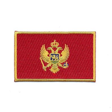 30 x 20 mm Montenegro Podgorica Flagge Flag Patch Aufnäher Aufbügler 1195 Mini