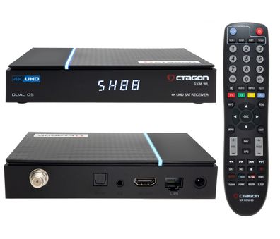 Octagon SX88 V2 4K UHD S2 + IP 1xDVB-S2 E2 Linux Smart TV Sat Receiver