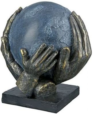 Gilde Skulptur "Save the World" Poly 19 cm Dekofigur Dekorationsskulptur