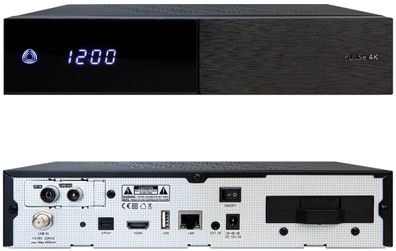 AB Pulse 4K UHD Combo Receiver 1x DVB-S2X Sat 1x DVB-C/ T2 Kabel
