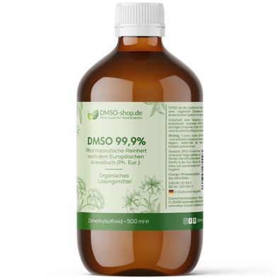 DMSO 99,9% Reinheit nach Ph. Eur. 500 ml