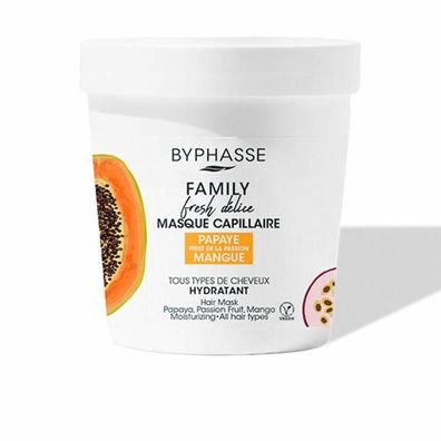 Feuchtigkeitsspendende Maske Byphasse Family Fresh Delice Mango Passionsfrucht Papaya