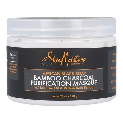 Haarmaske African Black Soap Bamboo Charcoal Shea Moisture (340 g)
