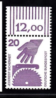 02) 1971 Bund UV MiNr. 696 A Oberrand postfrisch