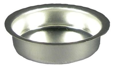 Blecheinsatz für Teelichter - Weißblech silber, Ø 40 mm - H 12 mm