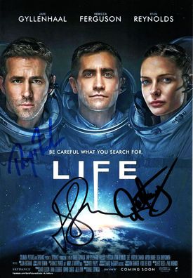 Life Cast Autogramm Ryan Reynolds, Jake Gyllenhaal, Rebecca Ferguson