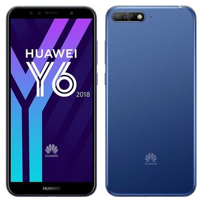 Huawei Y6 (2018) ATU-L21 Blau 3GB/32GB Dual Sim 14,5cm (5,7 Zoll) Android Smartpho...
