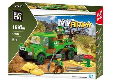Klocki Blocki KB0913 - My Army - Truck Militärfahrzeug - Armee - 169 Teile