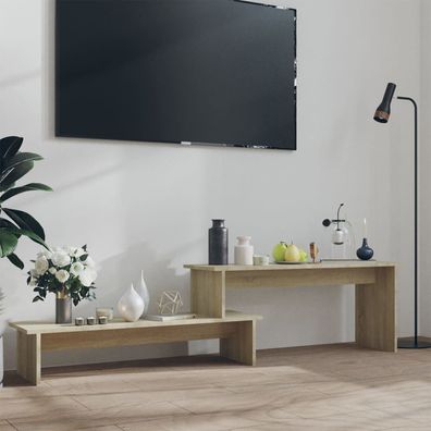 vidaXL TV-Schrank Sonoma-Eiche 180x30x43 cm Holzwerkstoff