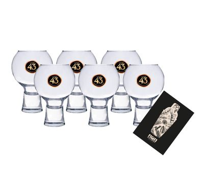 Licor 43 Cuarenta y Tre Glas Gläser-Set - 6x Gläser bar cocktail glas Likör Liq