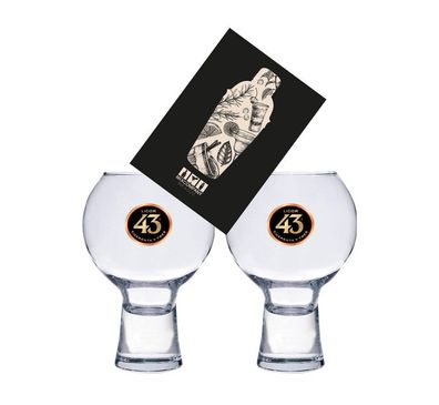 Licor 43 Cuarenta y Tre Glas Gläser-Set - 2x Gläser bar cocktail glas Likör Liq