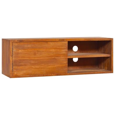 vidaXL Wand-TV-Schrank 90x30x30 cm Teak Massivholz