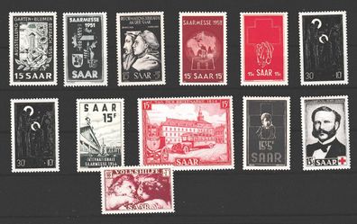 1948 Saarland-Lot postfrisch aus 1951-54