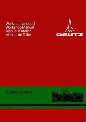Werkstatthandbuch Deutz Fahr Getriebe für die Schlepper D2506 - D5506