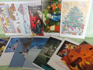 alte Weihnachtsgrußkarten-Set & Umschlag SOS Kinderdorf Arbeiten -Auswahl-