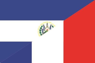 Aufkleber Fahne Flagge El Salvador-Frankreich verschiedene Größen
