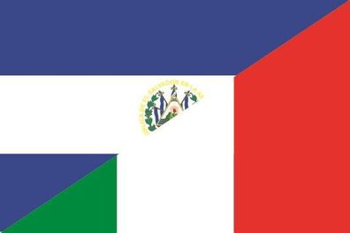 Aufkleber Fahne Flagge El Salvador-Italien verschiedene Größen