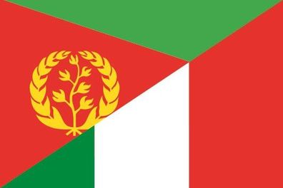 Aufkleber Fahne Flagge Eritrea-Italien verschiedene Größen