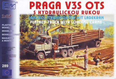 SDV 10289 Bausatz Praga V3S OTS Langholztransporter / Ladekran Maßstab 1:87