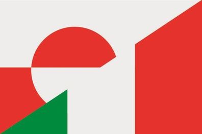 Aufkleber Fahne Flagge Grönland-Italien verschiedene Größen