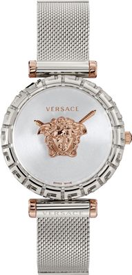 Versace VEDV00419 Palazzo Empire Greca roségold silber Edelstahl Damen Uhr NEU