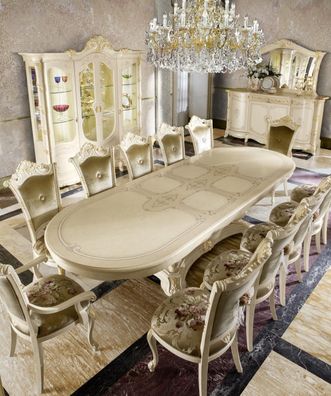 Tisch Luxus Esstisch Italienische Design Möbel Einrichtung Tische Massivholz