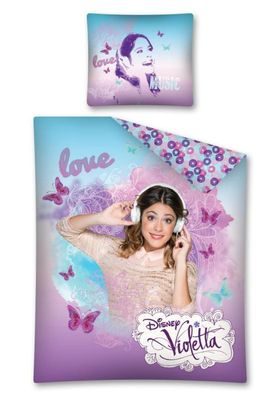 Disney Violetta Kinder Bettwäsche VIOL02 Kinderbettwäsche 140x200 cm + 70x80 cm